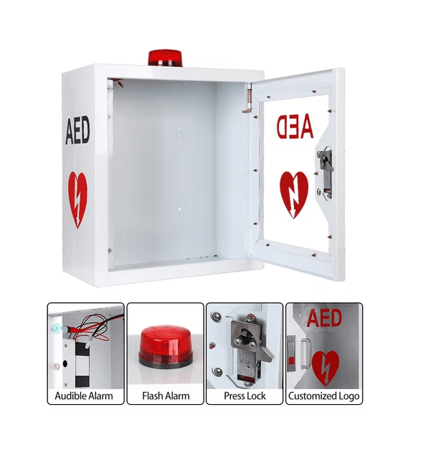Safety First Aid AED Alarm Wall Mounted Cabinets
