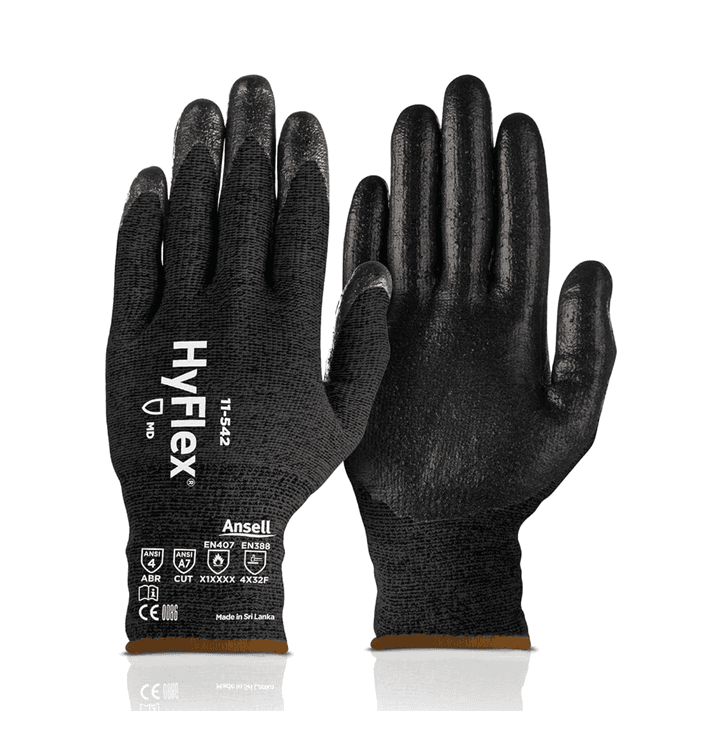 Ansell HyFlex® 11-542 Cut/Heat-Resistant Mechanical Work Gloves