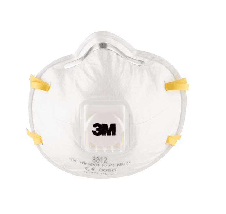 3M 3M™ 8812 FFP1 Valved Particulate Respirator – Moulded Dust Mask