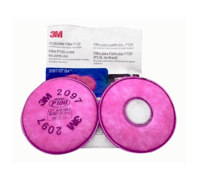 3M 3M™ Particulate Filter 2097 – P100 with Nuisance Level Organic Vapour Relief