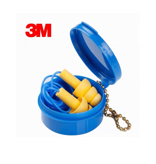 3M 3M E-A-R UltraFit Corded Earplugs 340-4002 – Reusable Triple-Flange Hearing Protection, 25dB NRR, Soft Polymer, 50 Pair/Box