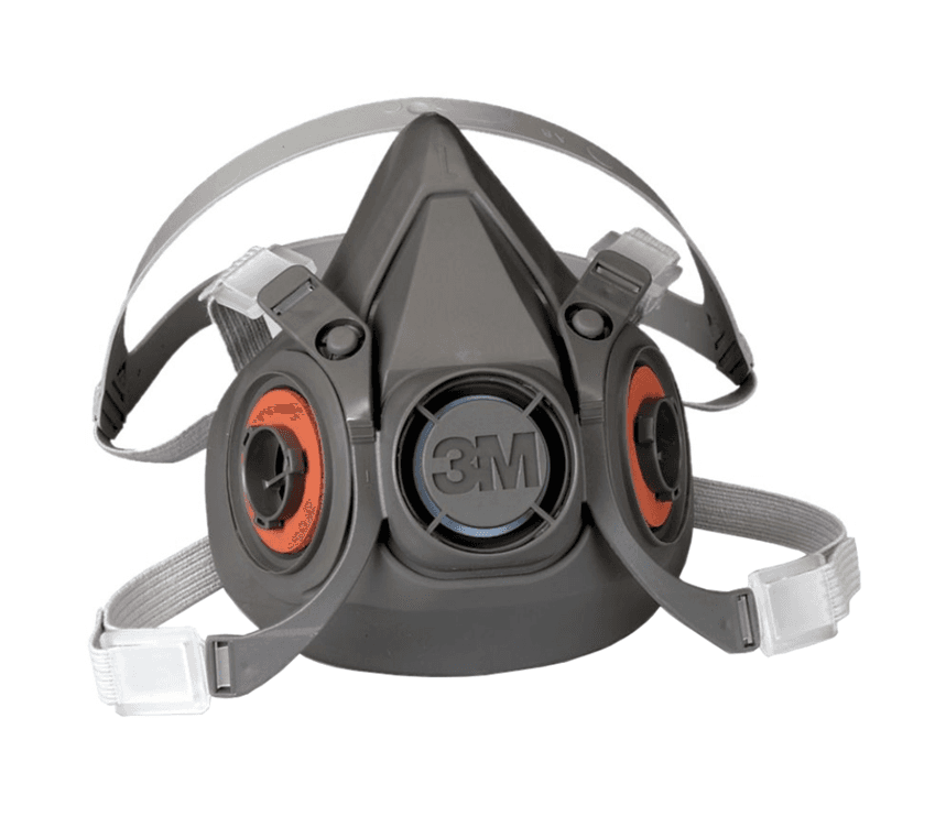 3M 3M 6000 Series Reusable Half Facepiece Respirator – Models 6100 (Small), 6200 (Medium), 6300 (Large) – Versatile Respiratory Protection for Dust, Gases, and Vapors