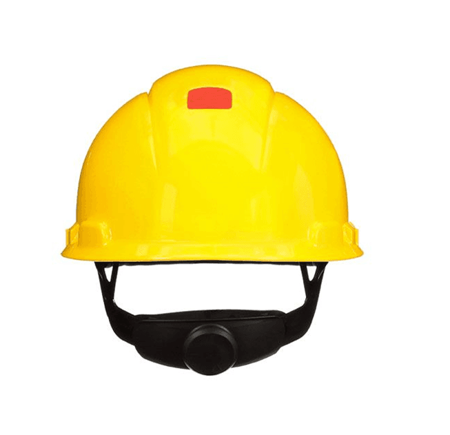 3M 3M SecureFit H-702SFR-UV Hard Hat – Yellow Vented Cap Style, 4-Point Pressure Diffusion Ratchet Suspension, Uvicator UV Sensor