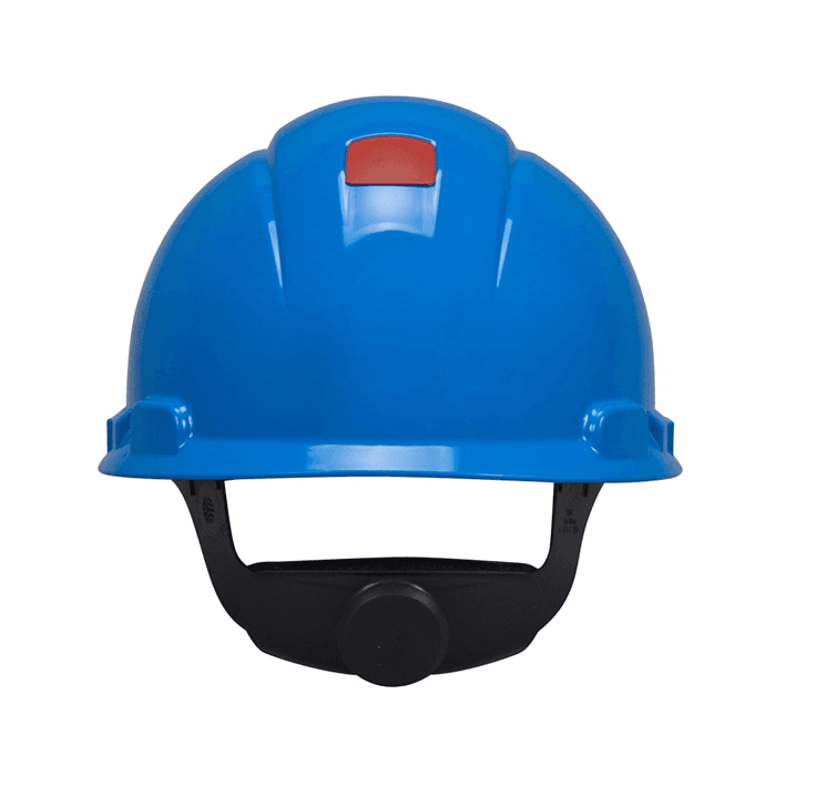 3M 3M SecureFit H-703SFR-UV Hard Hat – Blue Vented Cap Style, 4-Point Pressure Diffusion Ratchet Suspension, Uvicator UV Sensor