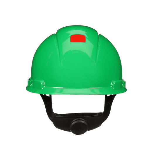 3M 3M SecureFit H-704SFR-UV Hard Hat – Green Vented Cap Style, 4-Point Pressure Diffusion Ratchet Suspension, Uvicator UV Sensor