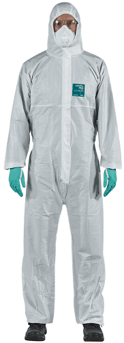 Ansell Ansell Disposable Protective Suit AlphaTec 1800 Ts PLUS Stitched & Taped microporous laminate