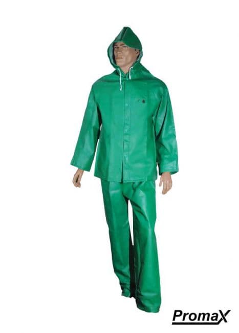  PROMAX – PVC Chemical and Flame Retardant Coverall - Green