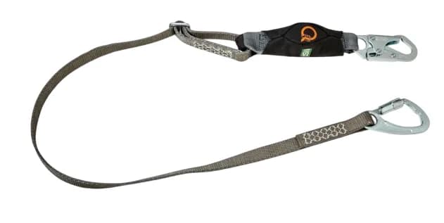 MSA Safety MSA V-Series Tie-back Single-Leg Adj. EA lanyard, 6ft. (1.8 m), 36C small snaphook, FP5K snaphook