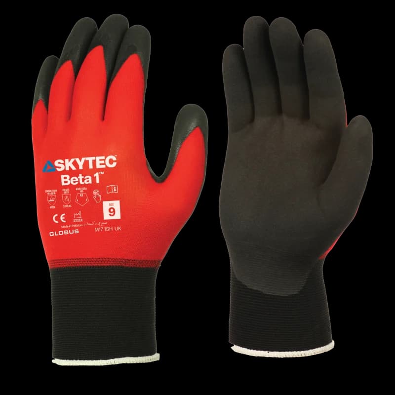 Skytec Skytec Beta 1 Multipurpose Lightest Nitrile Foam Coated Working Gloves