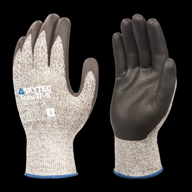 Skytec Skytec Tons Five Foam TF-5 Level D Cut Resistant Glove Made From Recycled Polyester with Foam Nitrile Palm