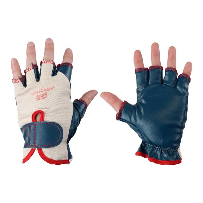 Ansell Ansell 07-111 VibraGuard Half-Finger Padded Work Gloves