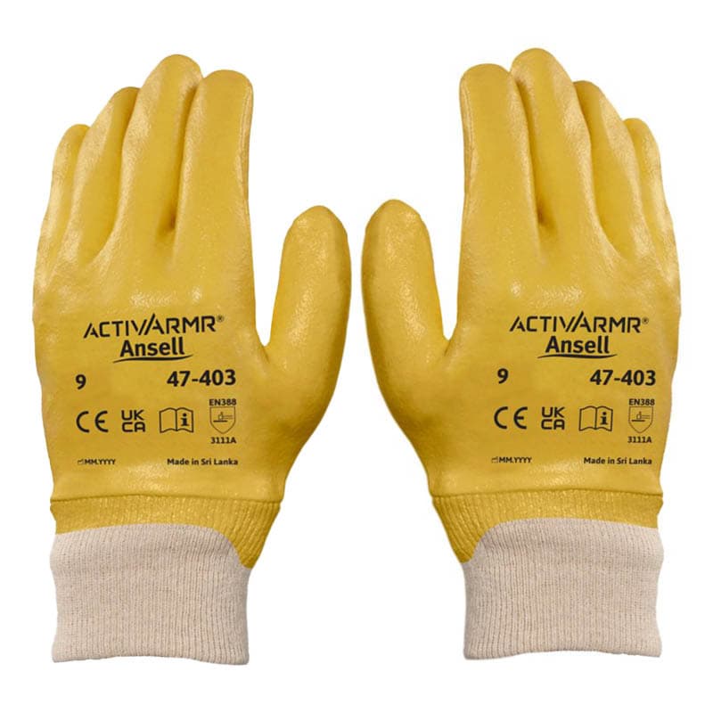 Ansell Ansell ActivArmr 47-403 Nitrile-Coated Oil-Repellent Gloves