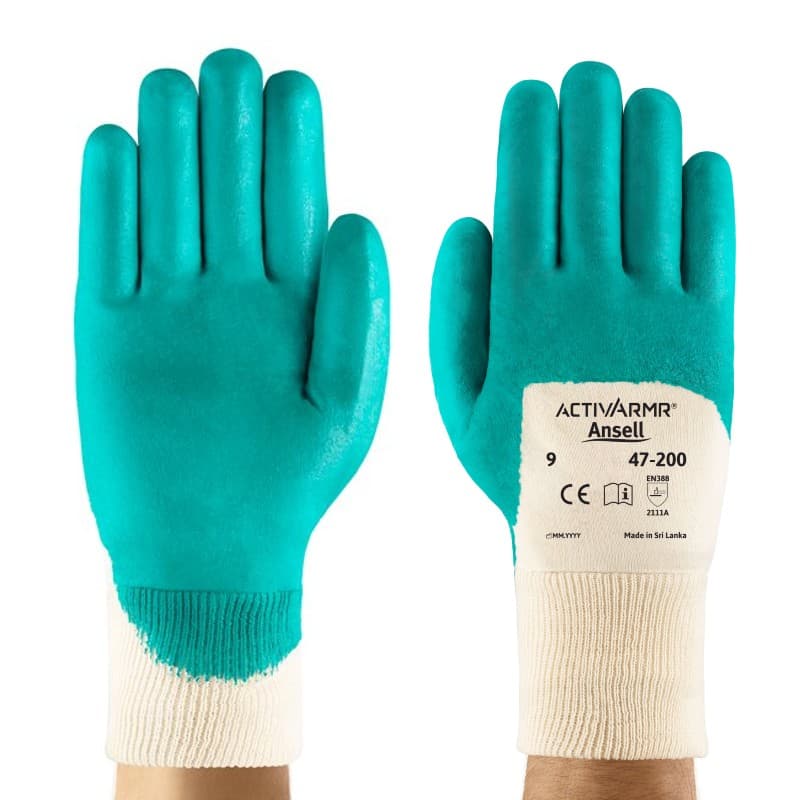 Ansell Ansell ActivArmr 47-200 Palm-Coated General Handling Gloves