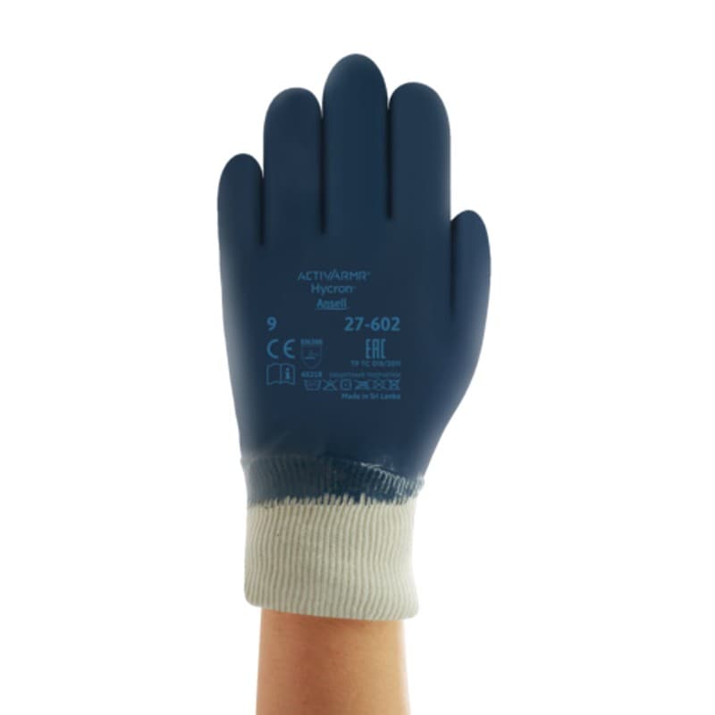 Ansell Ansell ActivArmr Hycron 27-602 Heavy Duty Nitrile-Coated Gloves