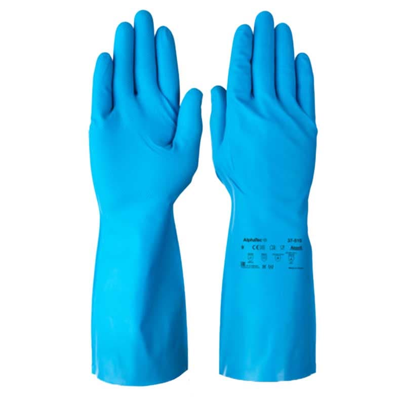 Ansell Ansell AlphaTec 37-510 Blue Nitrile Gauntlet Gloves