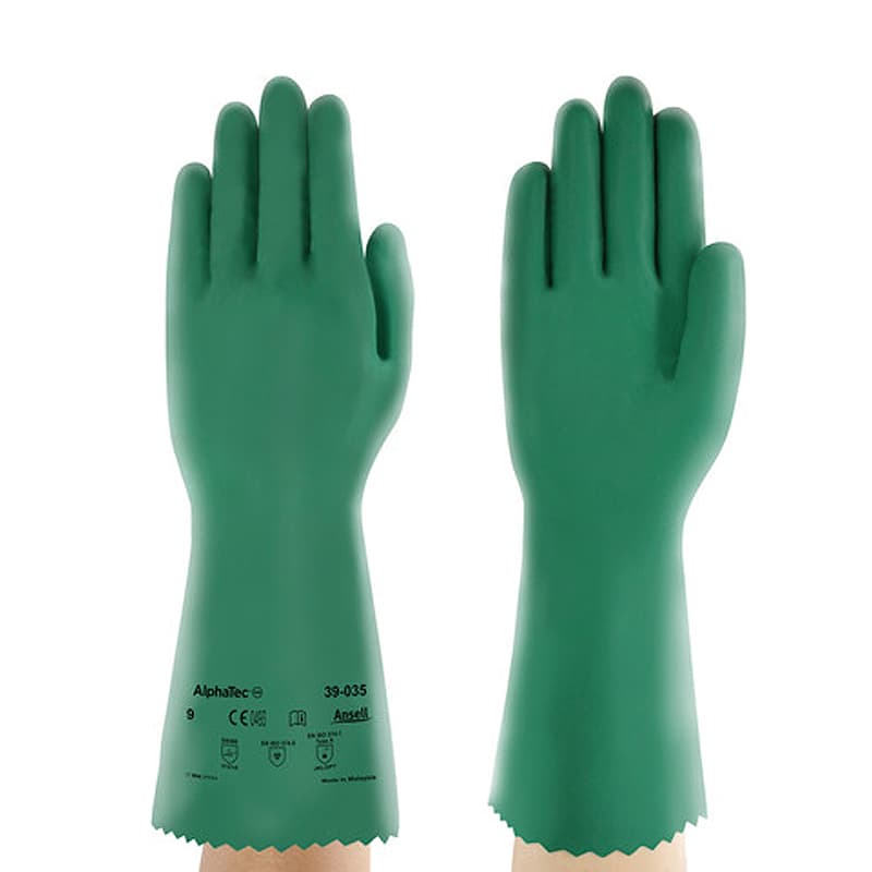 Ansell Ansell AlphaTec 39-035 Chemical-Resistant Gauntlet Gloves