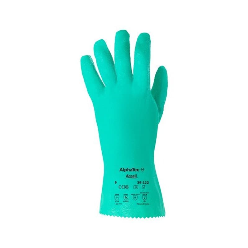 Ansell Ansell AlphaTec 39-122 Reusable Nitrile Chemical-Resistant Gloves 12.2"