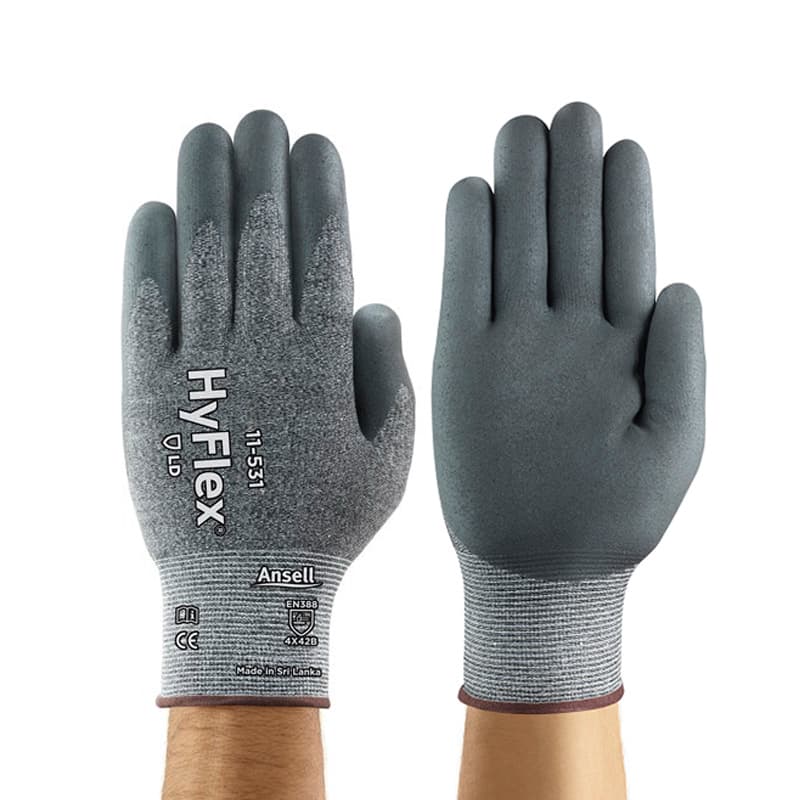 Ansell Ansell HyFlex 11-531 Abrasion-Resistant Lightweight Grip Gloves