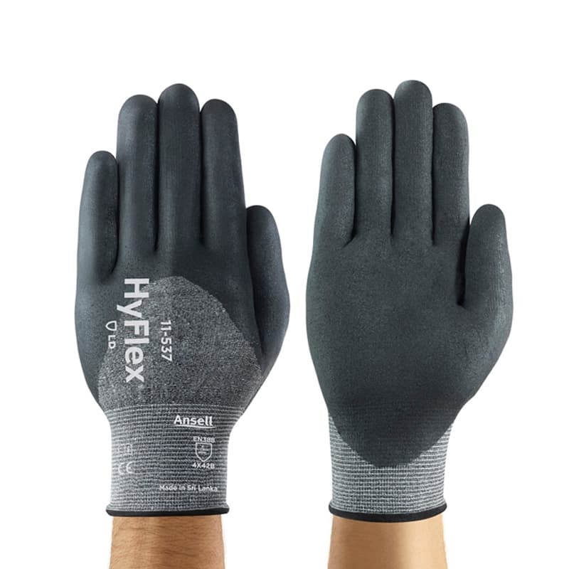 Ansell Ansell HyFlex 11-537 Cut-Resistant 3/4 Dipped Grip Work Gloves