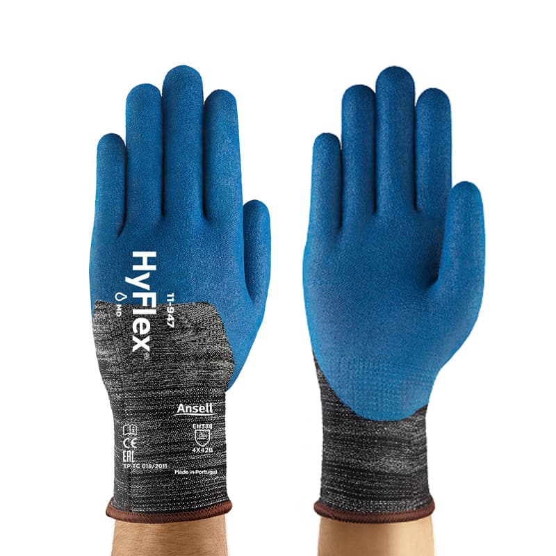 Ansell Ansell HyFlex 11-947 3/4-Coated Tactile Handling Work Gloves