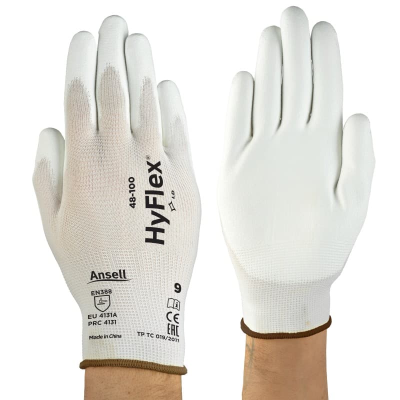 Ansell Ansell HyFlex 48-100 White Abrasion-Resistant Handling Gloves
