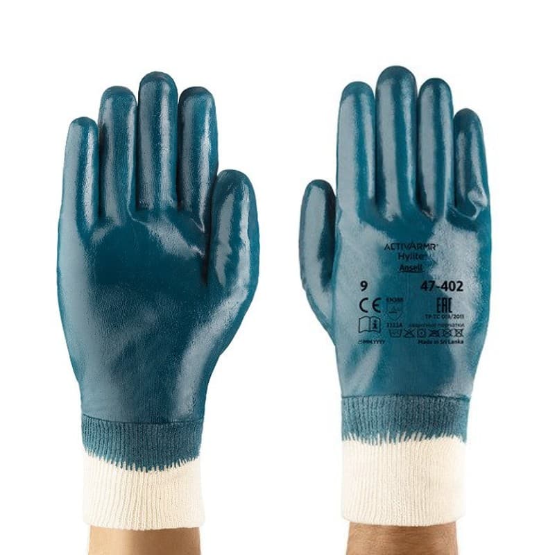 Ansell Ansell Hylite 47-402 Fully Coated Flexible Oil Grip Gloves