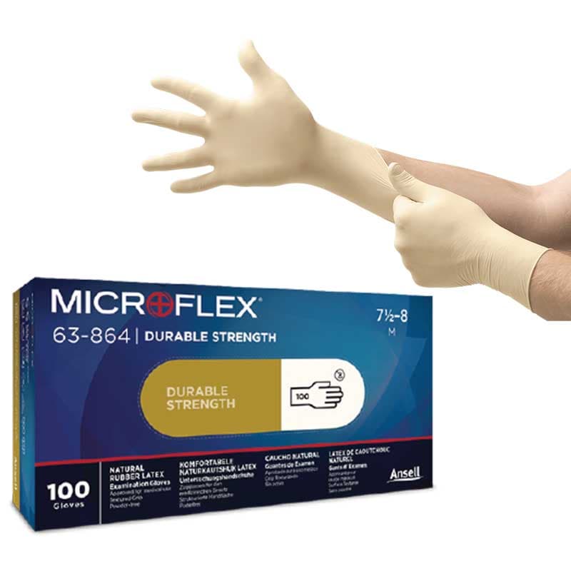 Ansell Ansell Microflex 63-864 Disposable Powder-Free Latex Gloves