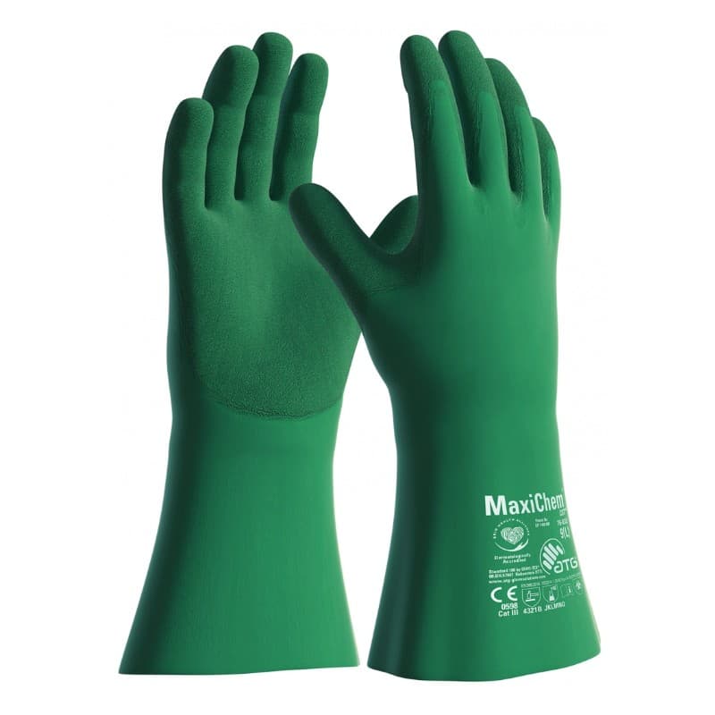 ATG Golves Solutions ATG MaxiChem 76-833 Chemical-Resistant Gauntlet Gloves