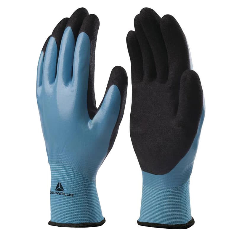 Delta Plus Delta Plus VV636BL Nitrile Coated Oil-Resistant Gloves