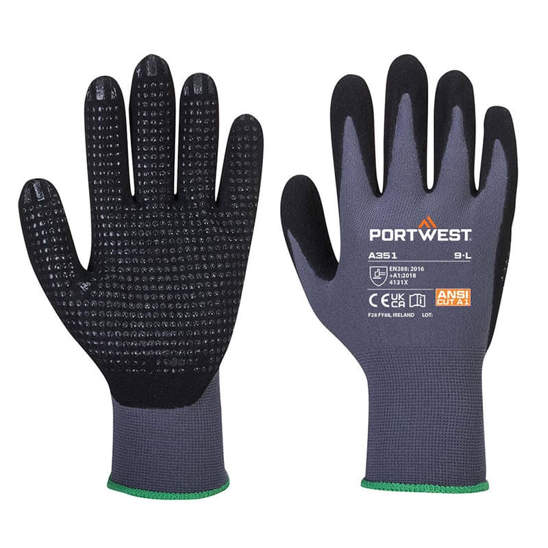 Portwest Portwest A351 DermiFlex Micro PVC Grip Gloves