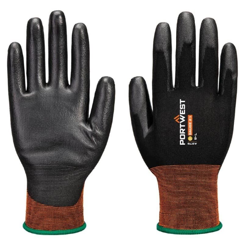 Portwest Portwest A376 Ultra-Thin 21-Gauge PU Touchscreen Grip Gloves