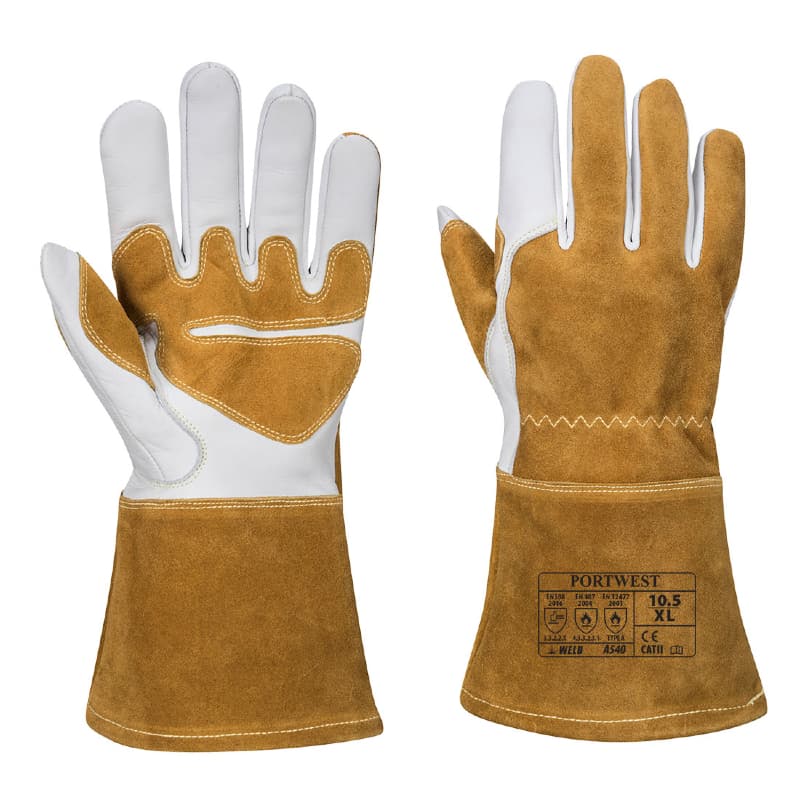 Portwest Portwest A540 Ultra-Welding Heavy Duty Brown Gauntlet Gloves