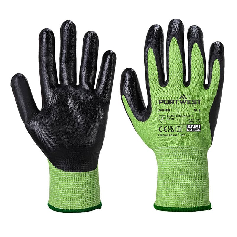 Portwest Portwest A645 Level D Cut-Resistant Nitrile Foam Coated Gloves