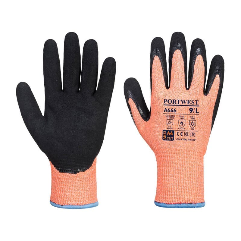 Portwest Portwest A646 Vis-Tex Winter Cut and Heat-Resistant Gloves