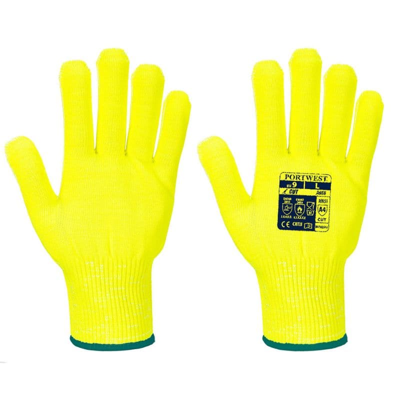 Portwest Portwest A688 Heat and Cut-Resistant Hi-Vis Liner Gloves
