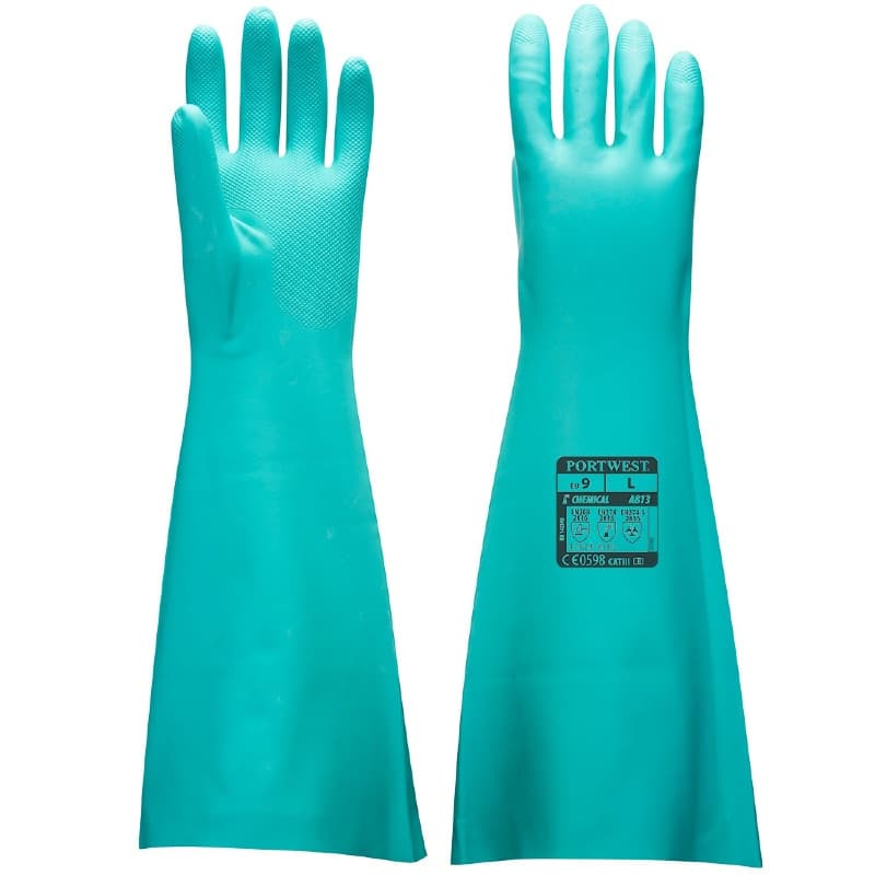 Portwest Portwest A813 Extended Length Nitrosafe Chemical-Resistant Gauntlets