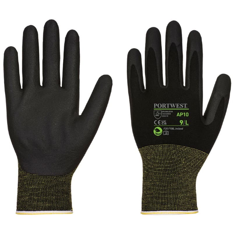 Portwest Portwest AP10 Nitrile Foam Coated Sustainable Bamboo Safety Gloves