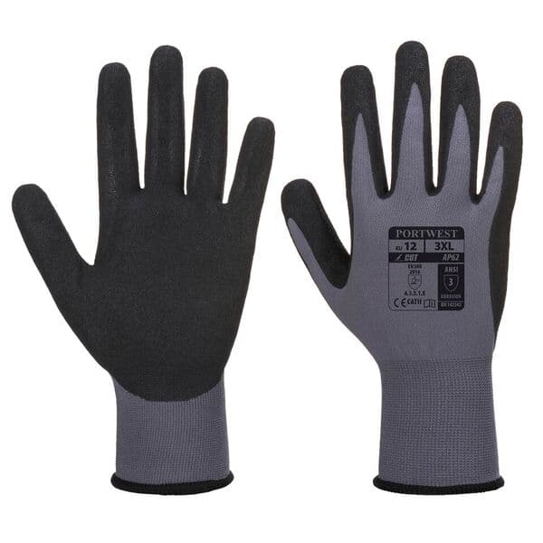 Portwest Portwest AP62 Dermiflex Water-Repellent Nitrile Gloves