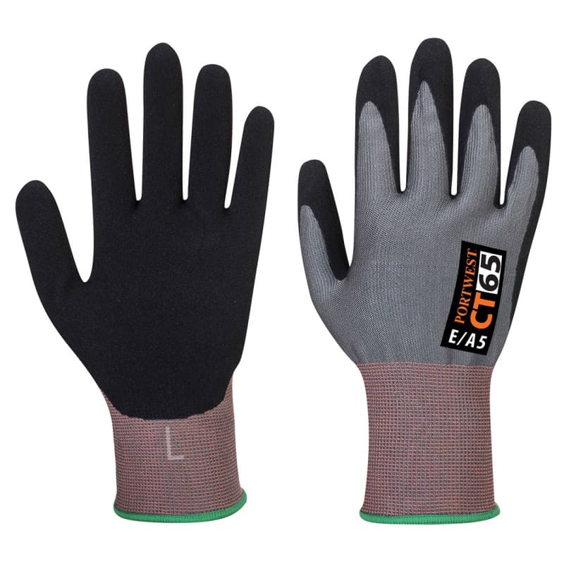 Portwest Portwest CT65 VHR Nitrile Foam Cut Level E Gloves