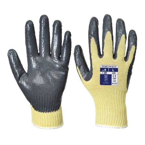 Portwest Portwest Cut-Resistant Nitrile Palm Coated Gloves A600