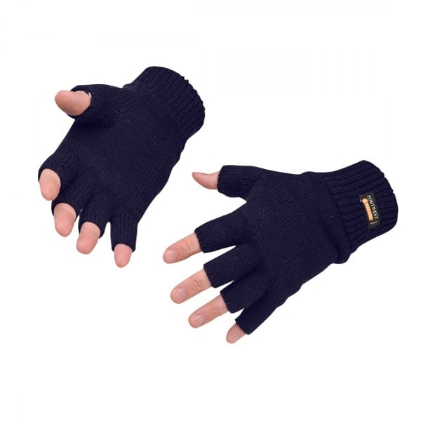 Portwest Portwest GL14 Navy Fingerless Knit Insulatex Gloves