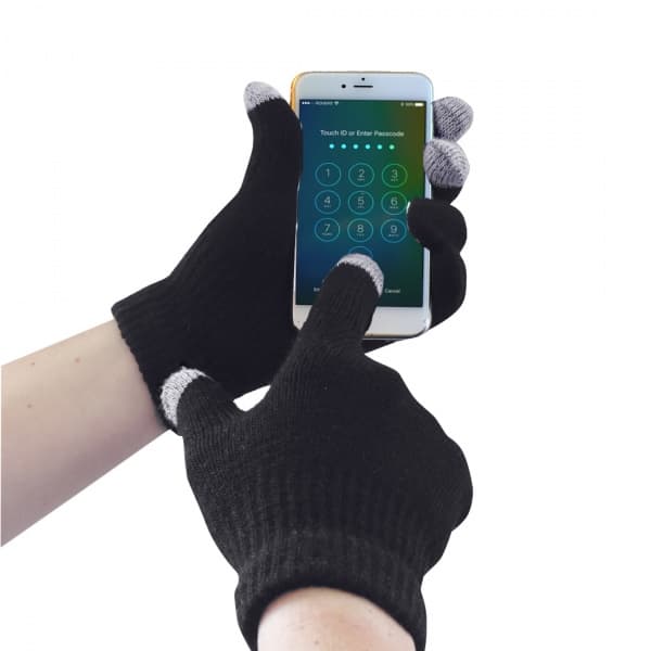 Portwest Portwest GL16 Black Touchscreen Knit Gloves