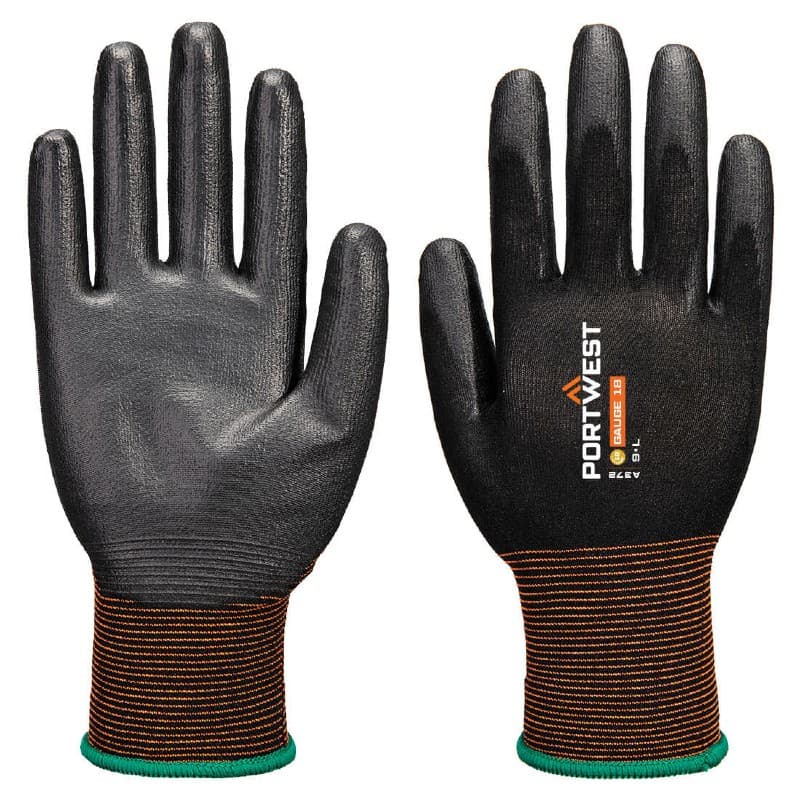 Portwest Portwest GP Grip A372 Super-Thin 18-Gauge PU Touchscreen Work Gloves
