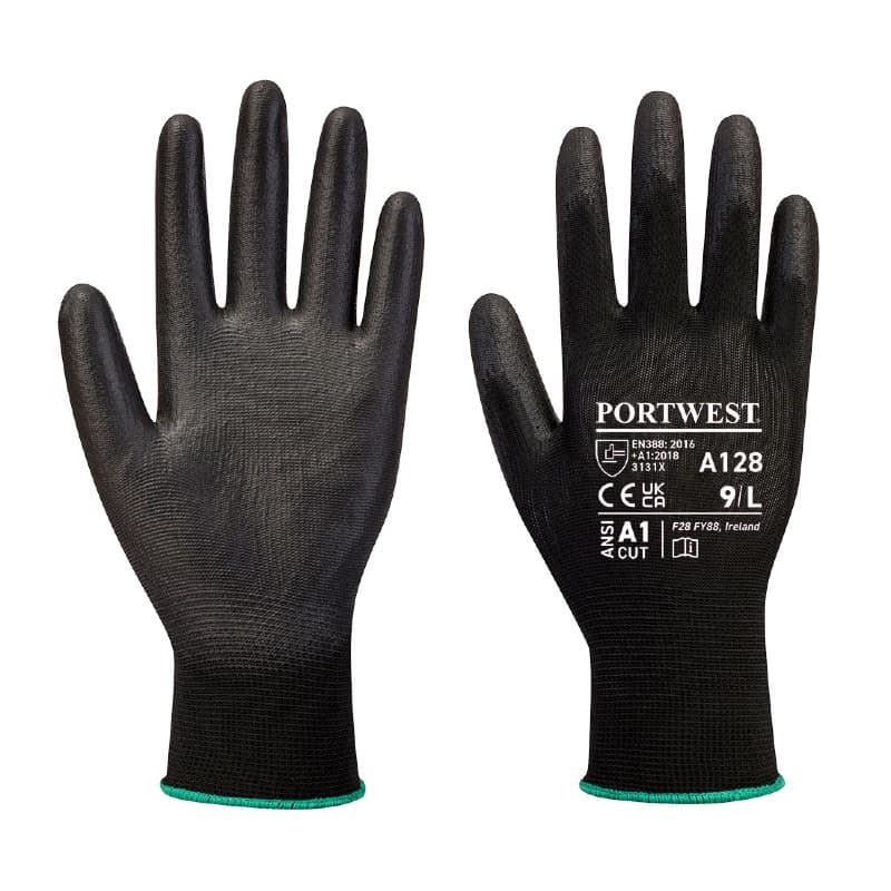Portwest Portwest A128 PU Palm Coated Latex-Free Safety Gloves