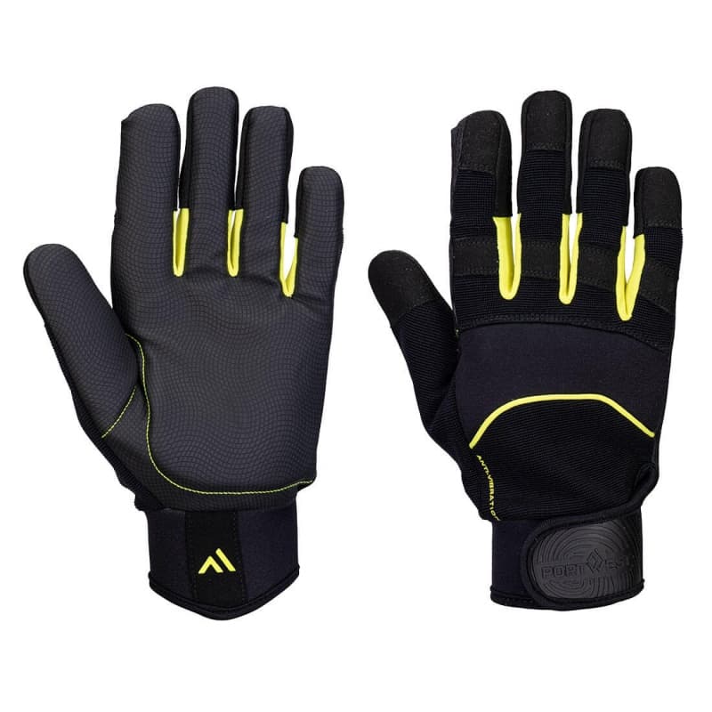 Portwest Portwest A791 Mechanics Anti-Vibration Safety Gloves (Black)