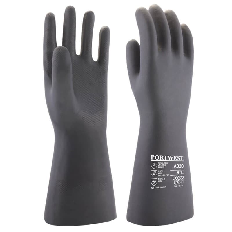 Portwest Portwest Gauntlet-Style Neoprene Chemical Resistant Gloves