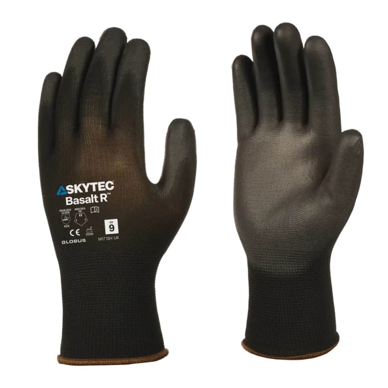 Skytec Skytec Basalt R Black PU-Coated Precision Work Gloves