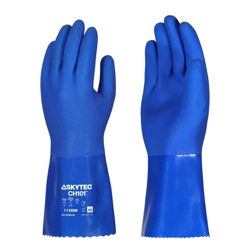 Skytec Skytec CH101 Chemical-Resistant Oil-Grip Gauntlet Gloves