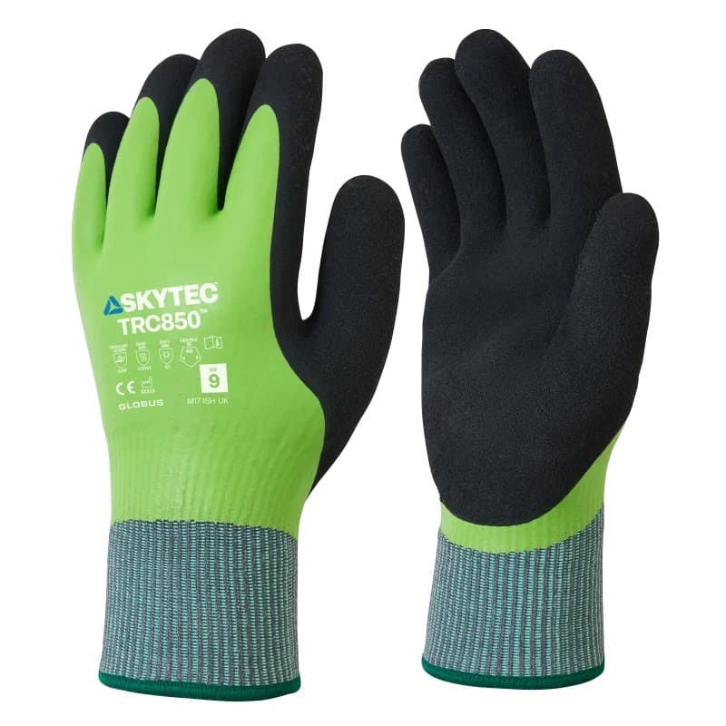 Skytec Skytec TRC850 Level F Cut-Resistant Latex-Coated Water-Repellent Thermal Gloves