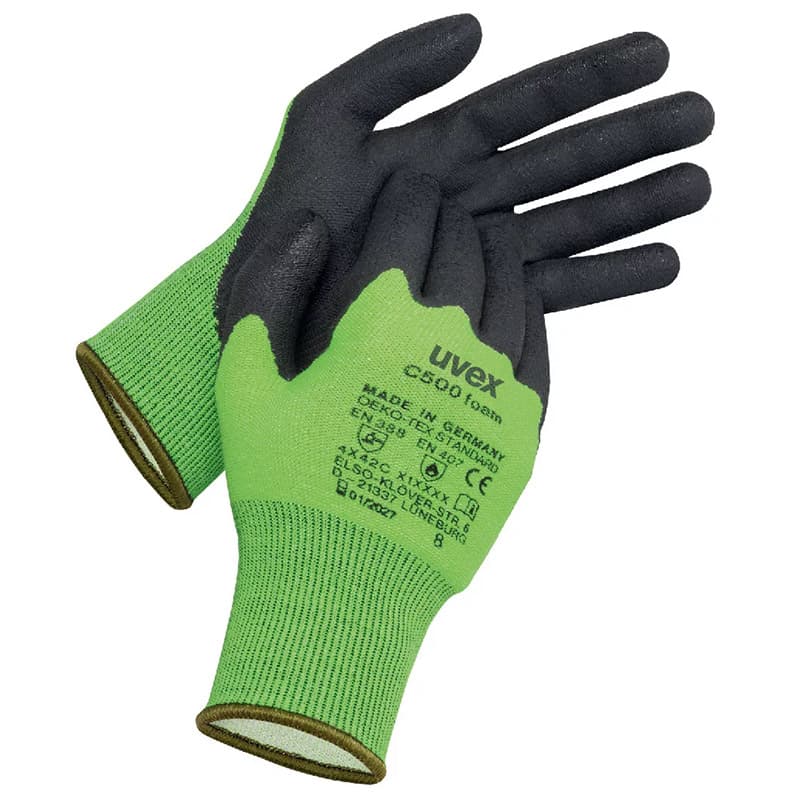 Uvex Uvex C500 Level C Cut-Resistant Foam Grip Gloves